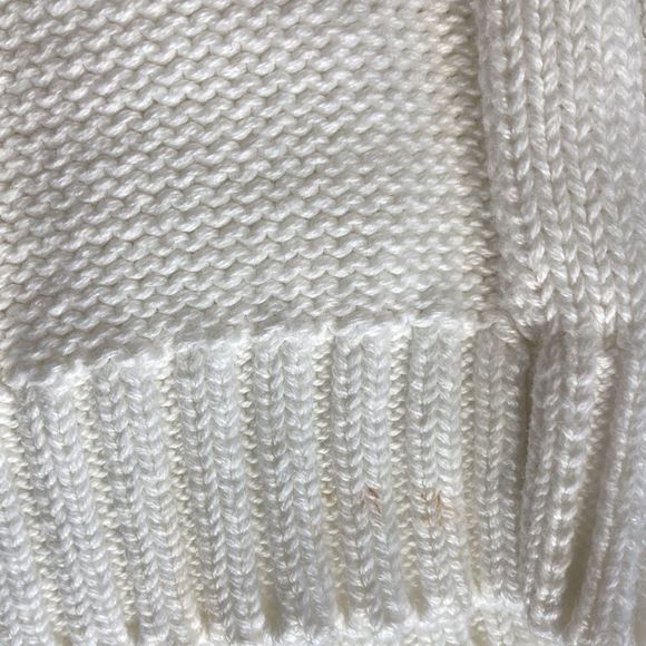 Women’s Vintage Liz Sport White Knit Vest w/ Embroidered Flowers Size Medium - Picture 11 of 11